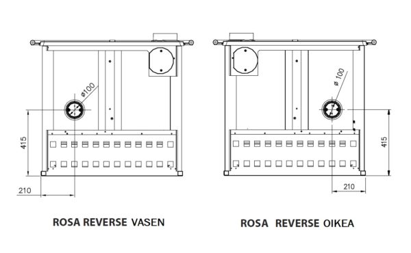 Rosa Reverse - Vasen