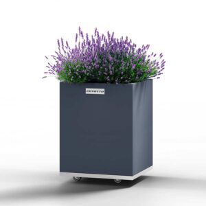 Coyotto - Teräs Neliö istutusallas - 40cm x 40cm x 50cm