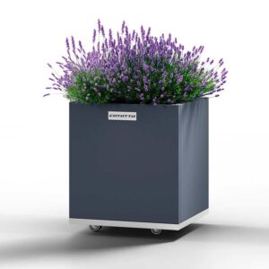 Coyotto - Teräs Neliö istutusallas - 40cm x 40cm x 50cm