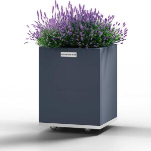 Coyotto - Teräs Neliö istutusallas - 40cm x 40cm x 50cm