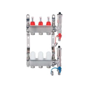 Lattialämmityksen jakotukki 3-piiriä Lattialämmityksen jakotukki 3-piiriä