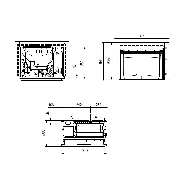 Pellettitakka sydän Comfort Mini - KÄYTETTY Pellettitakka sydän Comfort Mini - KÄYTETTY